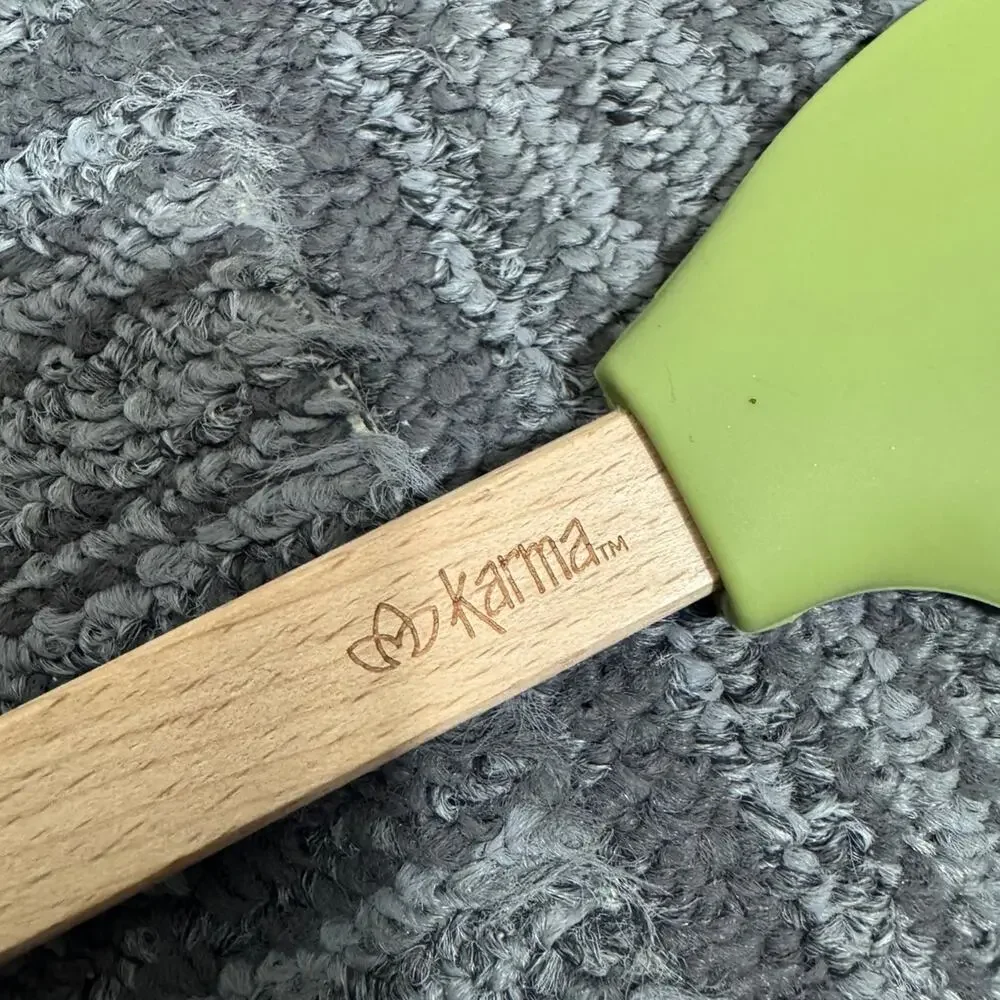 Karma “Feline Festive” Christmas Cat Silicone Spatula with Wooden Handle